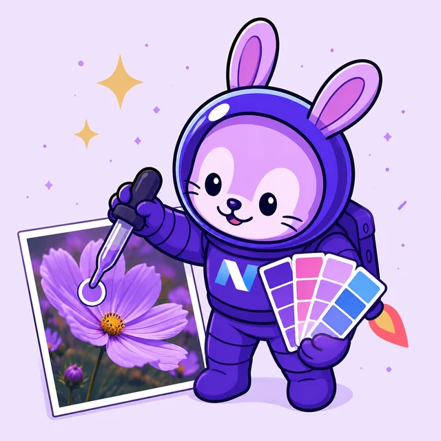이미지 색상 추출 · HEX RGB 추출 작업을 돕는 뷰랑이